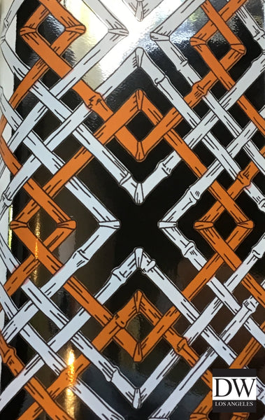 Burlington Bamboo 1970's on Silver Wallpaper | DW Bespoke Studios