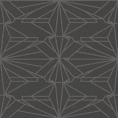 Avro Inverted Charcoal - Charcoal Gray Commercial Wallcovering | Koroseal