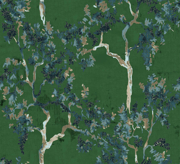 Willow Poem Emerald, Emerald Wallcoverings | Coordonné