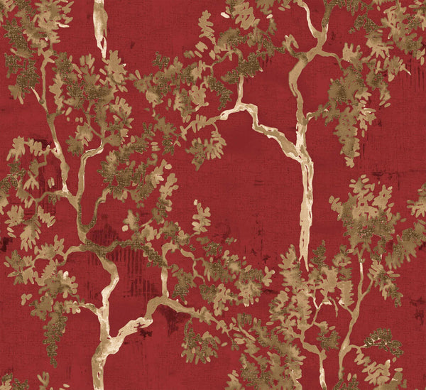 Willow Poem Ruby, Ruby Wallcoverings | Coordonné