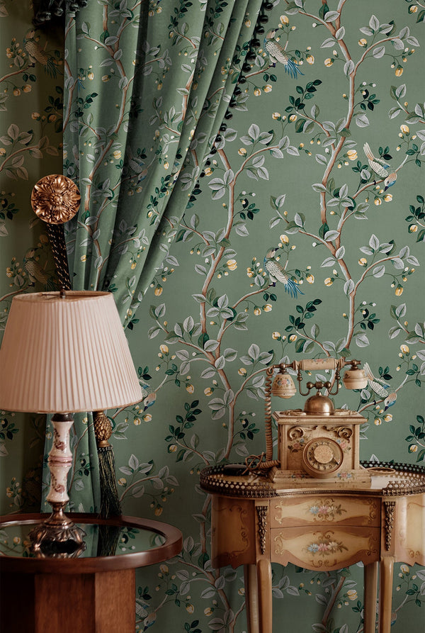 Birds Prosperity Jade | Coordone Europe
