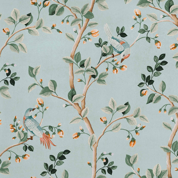 Birds Prosperity Turquoise | Coordone Europe
