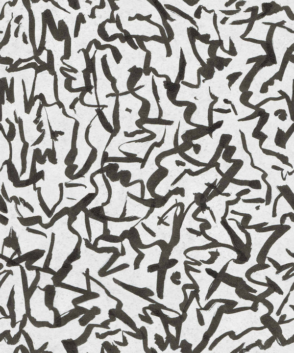 Fluid (Botanical) Coal, Coal Wallcoverings | Coordonné