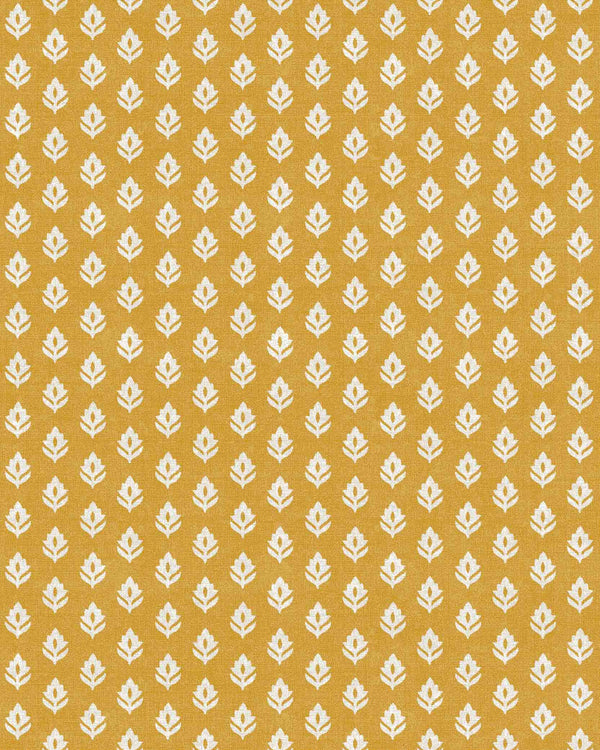 Clover Mustard, Mustard Wallcoverings | Coordonné