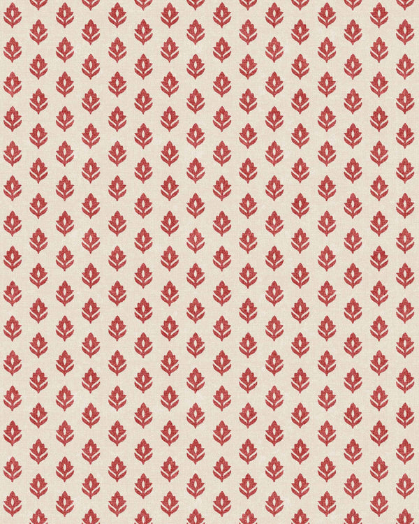 Clover Red, Red Wallcoverings | Coordonné