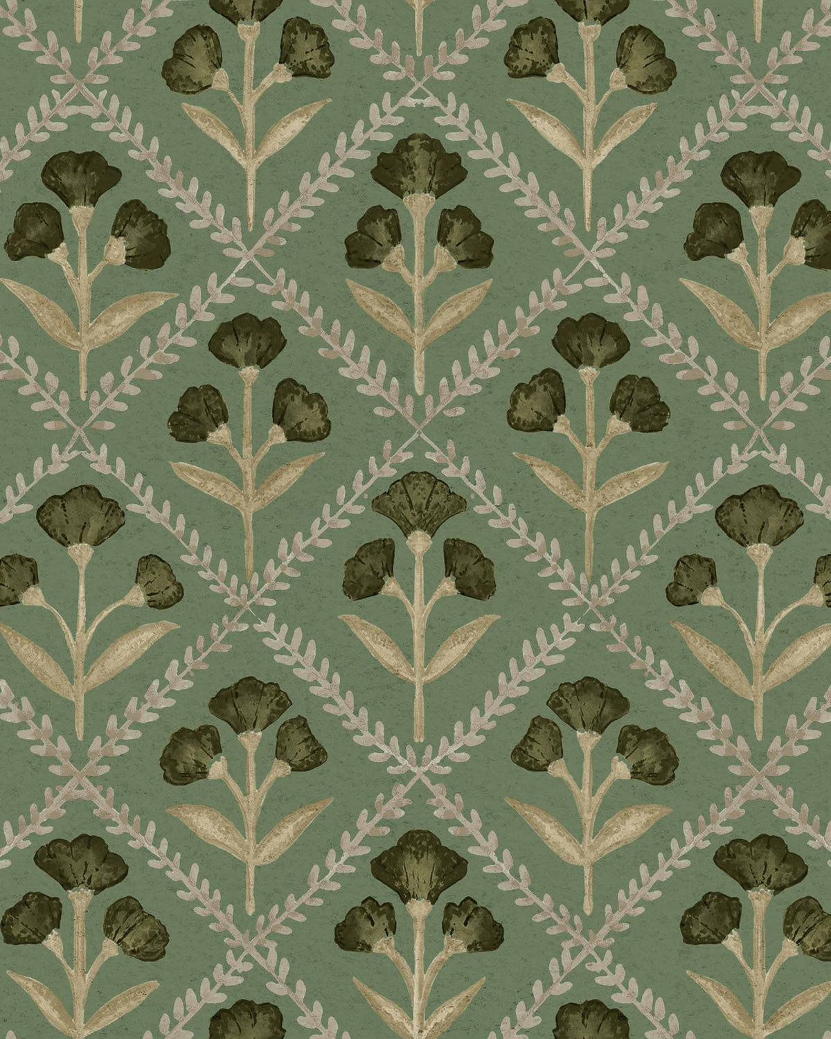 Poppy Emerald, Emerald Wallcoverings | Coordonné – Designer ...