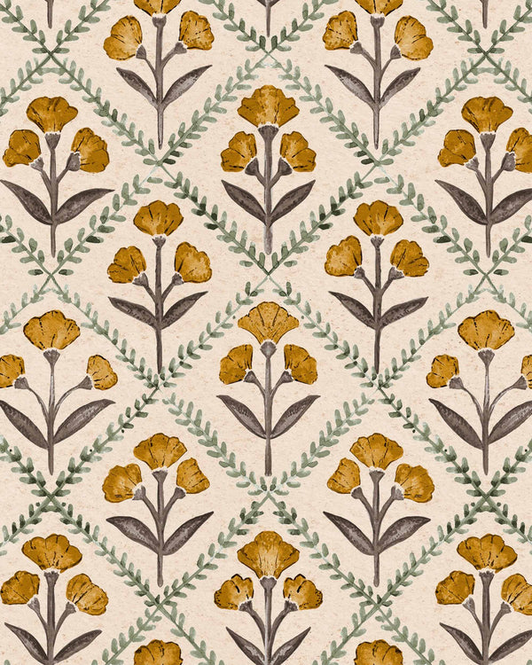 Poppy Curry, Curry Wallcoverings | Coordonné