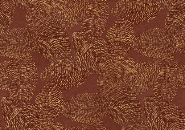 Rif Relief Burgundy, Burgundy Wallcoverings | Coordonné