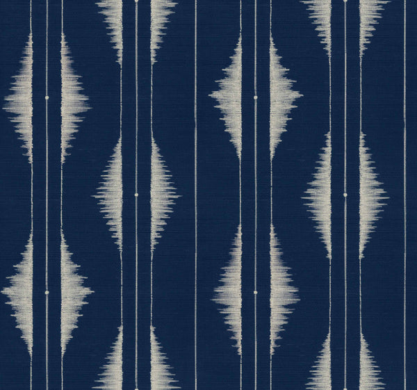 Azilal Embroidery Ultramarine, Ultramarine Wallcoverings | Coordonné