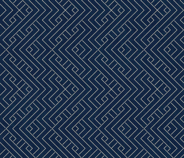 Interwoven Ultramarine, Ultramarine Wallcoverings | Coordonné