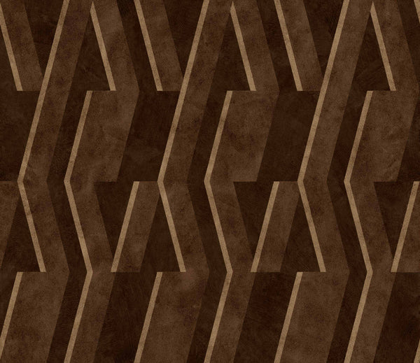 Parallels Chocolate, Chocolate Wallcoverings | Coordonné