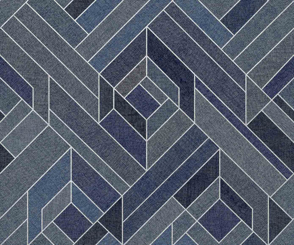 Hexagonal Ultramarine, Ultramarine Wallcoverings | Coordonné