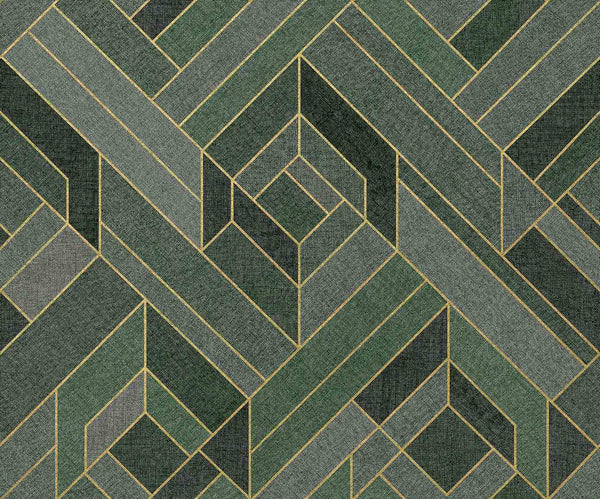 Hexagonal Emerald, Emerald Wallcoverings | Coordonné