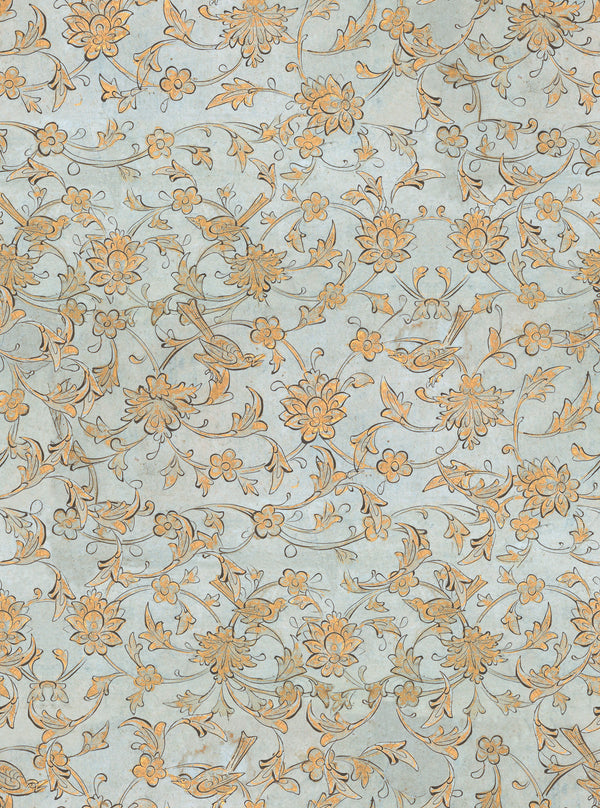 Backyard Flowering Ether - Blue Wallcovering | Mind the Gap