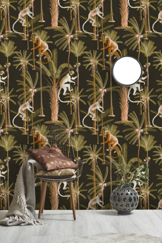 Barbados - Anthracite Wallcovering | Mind the Gap