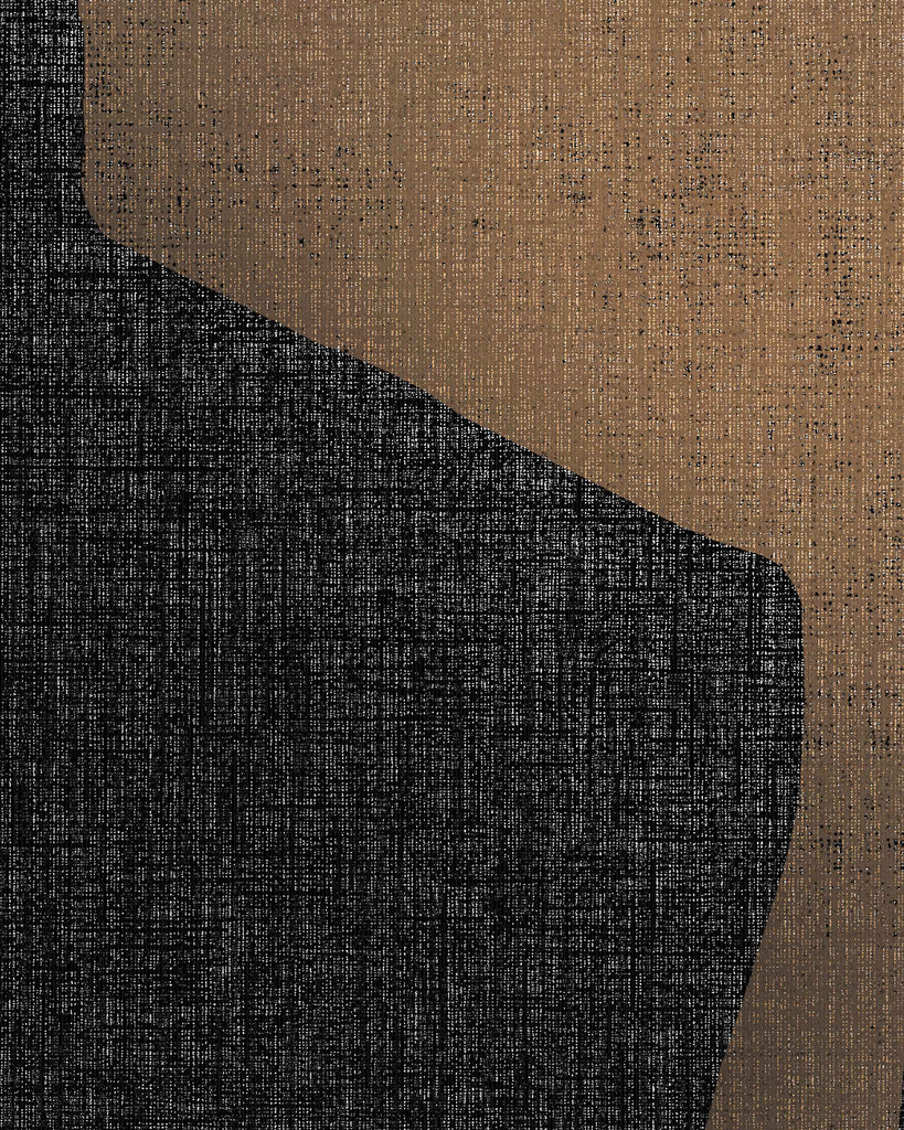 London All About Big Geo Pitch-Black Wallcovering | Phillipe Romano