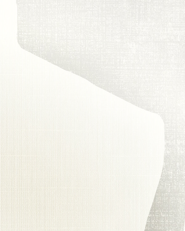 London All About Big Geo Platinum White Wallcovering | Phillipe Romano