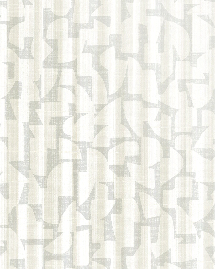 London All About Geo Simply White Wallcovering | Phillipe Romano