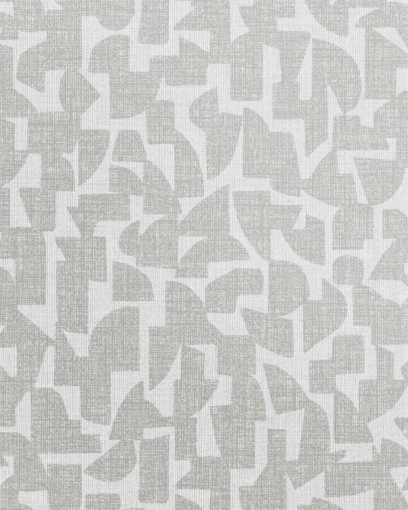 London All About Geo Pale Grey Wallcovering | Phillipe Romano