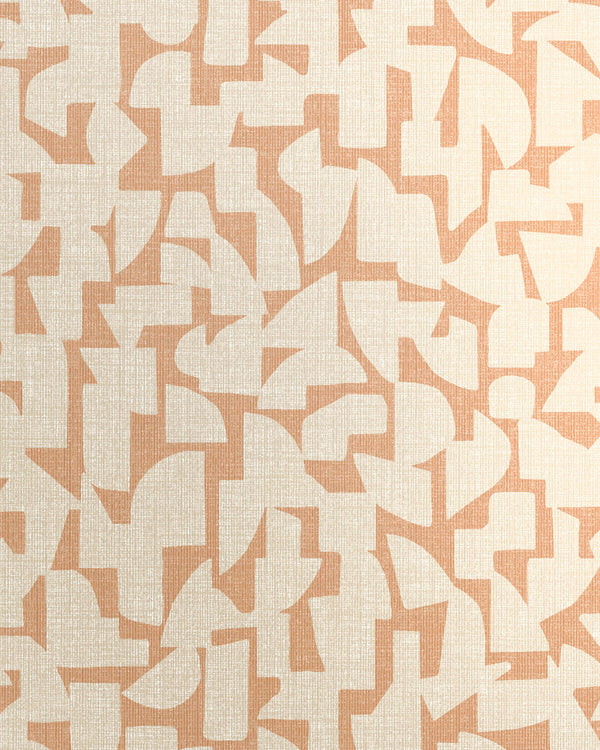 London All About Geo Rose Beige Wallcovering | Phillipe Romano