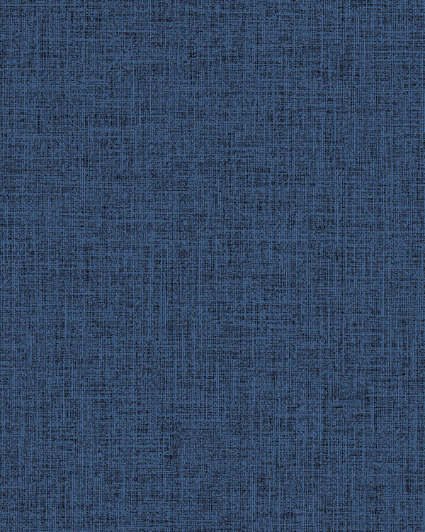 London All About Linen Royal Blue Wallcovering | Phillipe Romano