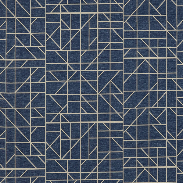 London Balancing Act Navy Seal Wallcovering | Phillipe Romano