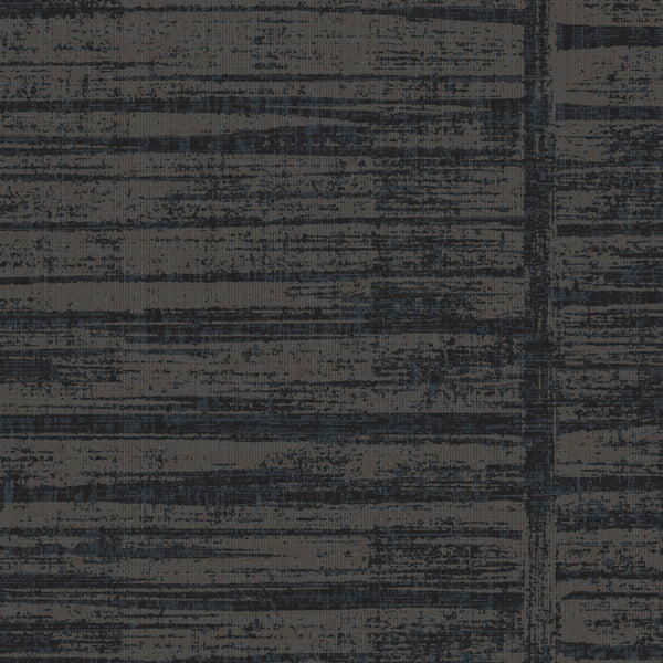 London Glamour Stripe Black Metal Wallcovering | Phillipe Romano