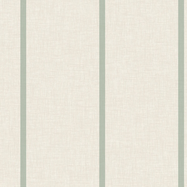 London Malta Mini Stripe Fresh Pearl Wallcovering | Phillipe Romano