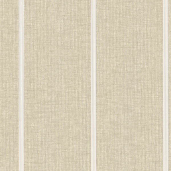 London Malta Mini Stripe Island Beige Wallcovering | Phillipe Romano