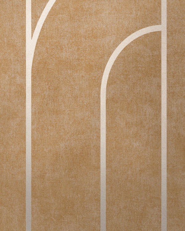 London Mylar Arches Amber Waves Wallcovering | Phillipe Romano