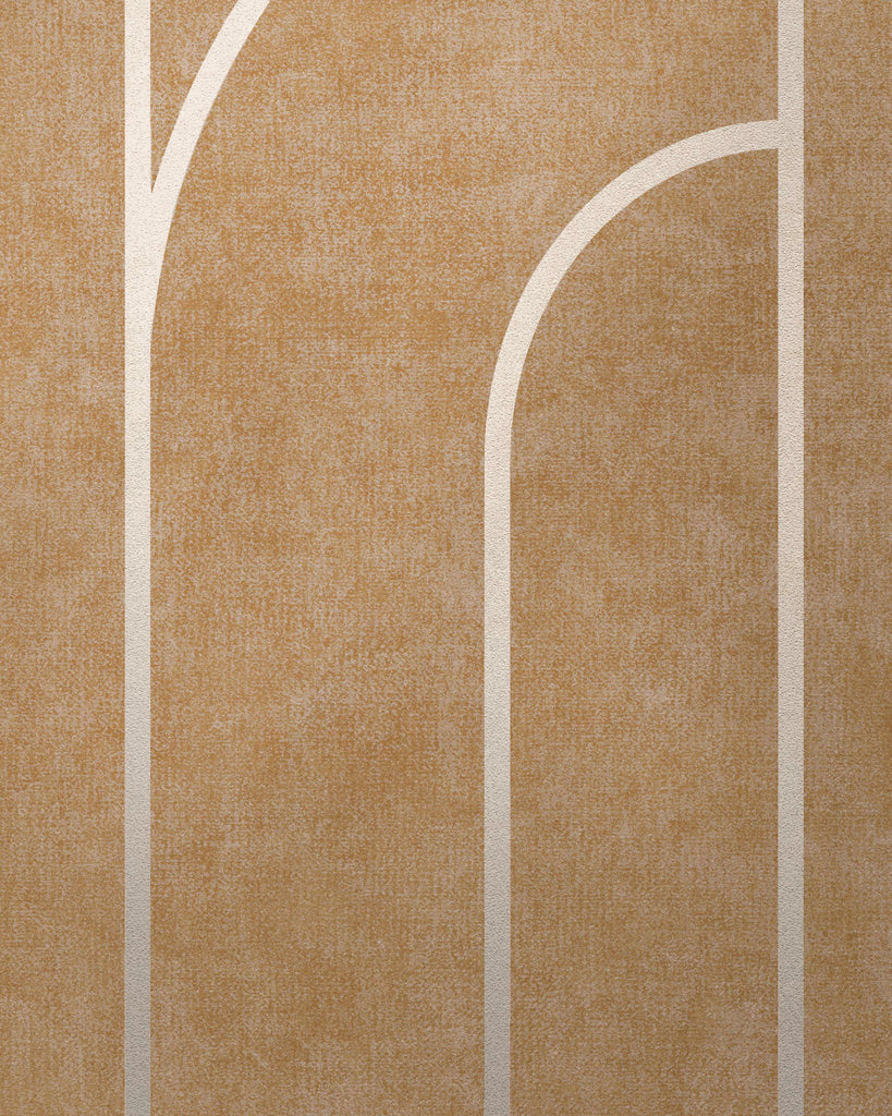London Mylar Arches Amber Waves Wallcovering | Phillipe Romano