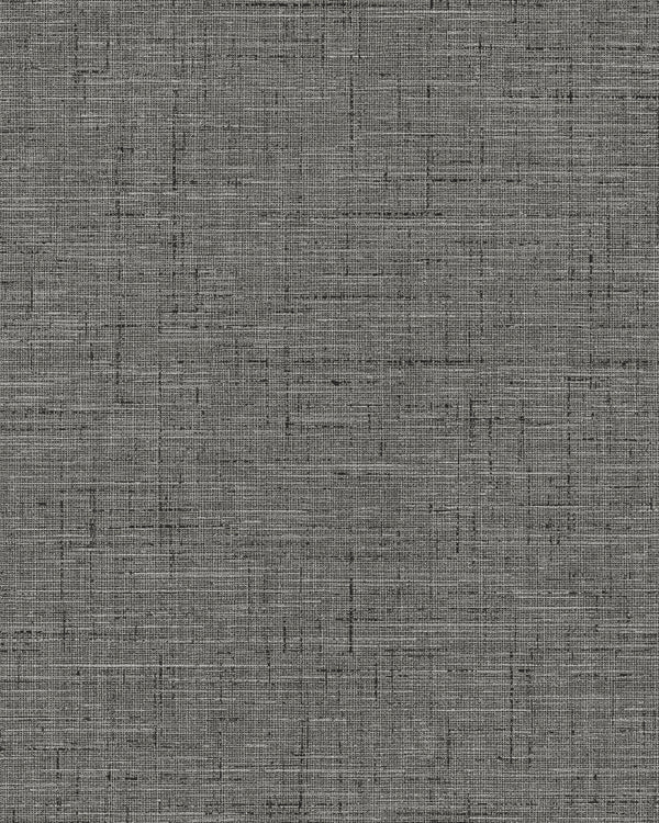 London Tahitian Linen Slate Wallcovering | Phillipe Romano