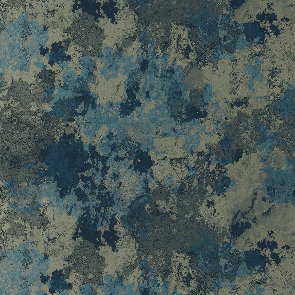London Turn To Stone Crystalized Cobalt Wallcovering | Phillipe Romano