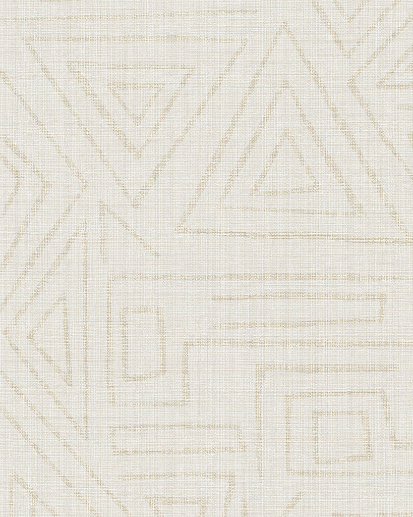 London Tahitian Tapa White Sand Wallcovering | Phillipe Romano