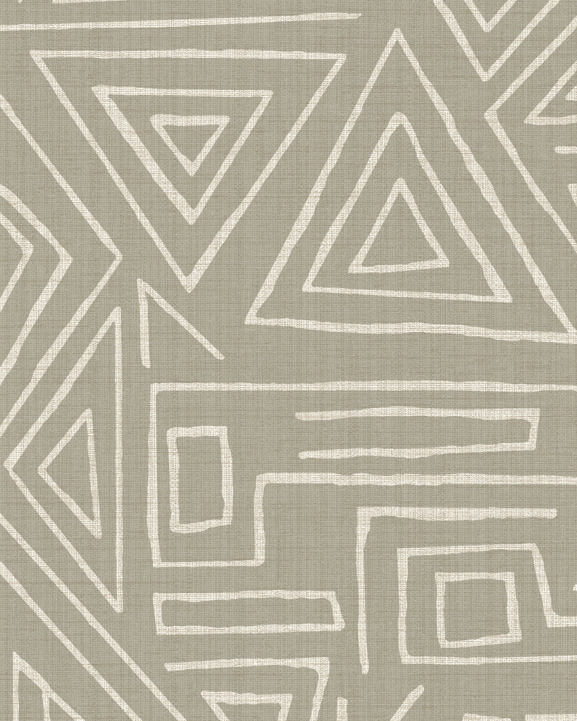 London Tahitian Tapa Natural Sand Wallcovering | Phillipe Romano