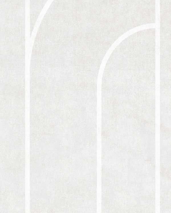 London Velvet Arches Curved Chalk Wallcovering | Phillipe Romano