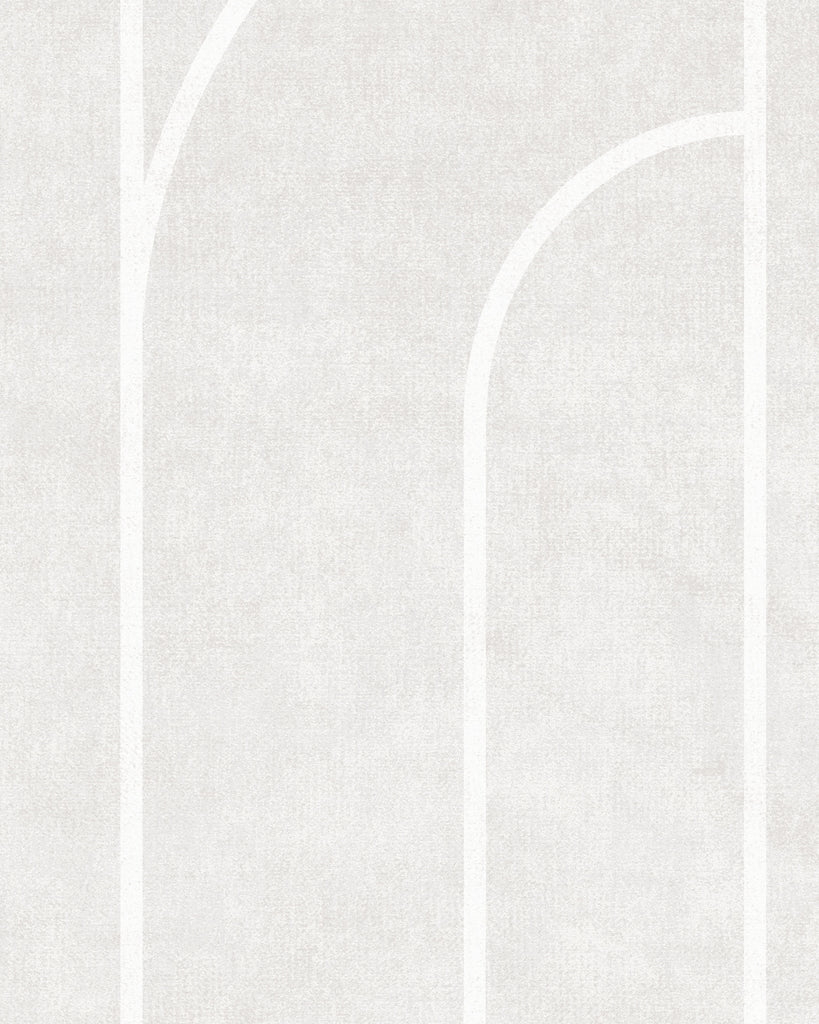 London Velvet Arches Curved Chalk Wallcovering | Phillipe Romano
