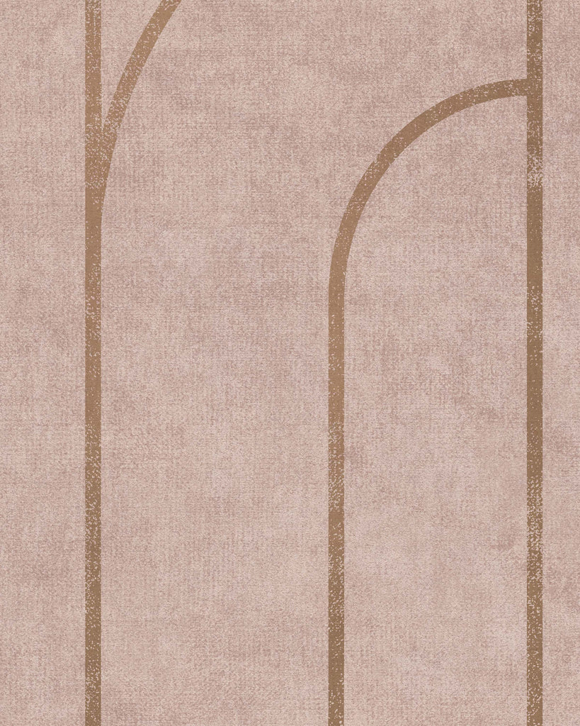 London Velvet Arches Wild Rose Wallcovering | Phillipe Romano