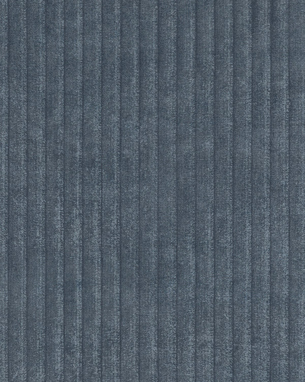 London Velvet Corduroy Indigo Wallcovering | Phillipe Romano