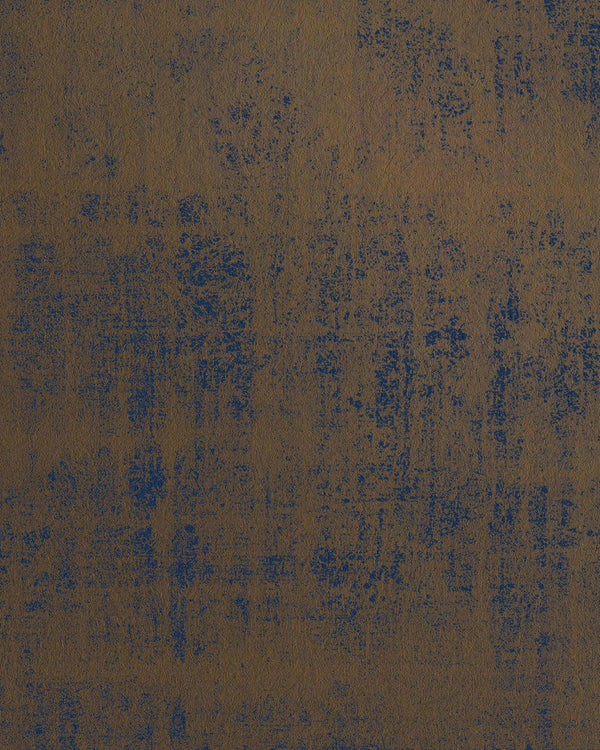 London Weathered Metal Rusting Blue Wallcovering | Phillipe Romano