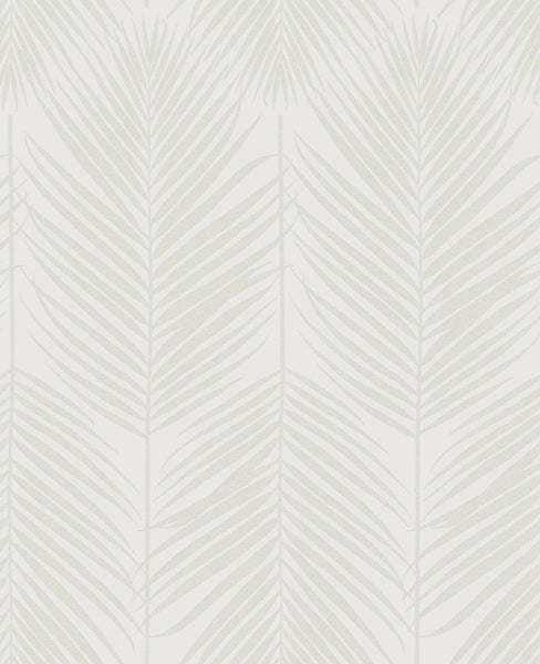 Malibu Persei Palm Wallpaper - Contemporary Botanical - Chardonnay | Malibu Wallpaper
