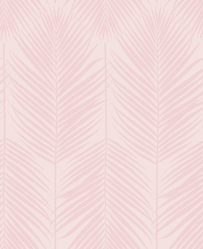 Malibu Persei Palm Wallpaper - Contemporary Botanical - Blush | Malibu Wallpaper