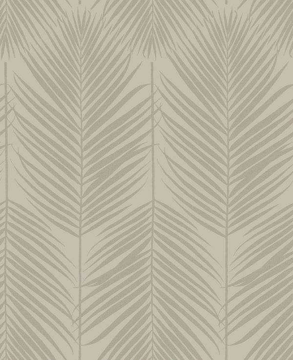 Persei Palm Contemporary Botanical - Champagne | Architectural Wallcoverings