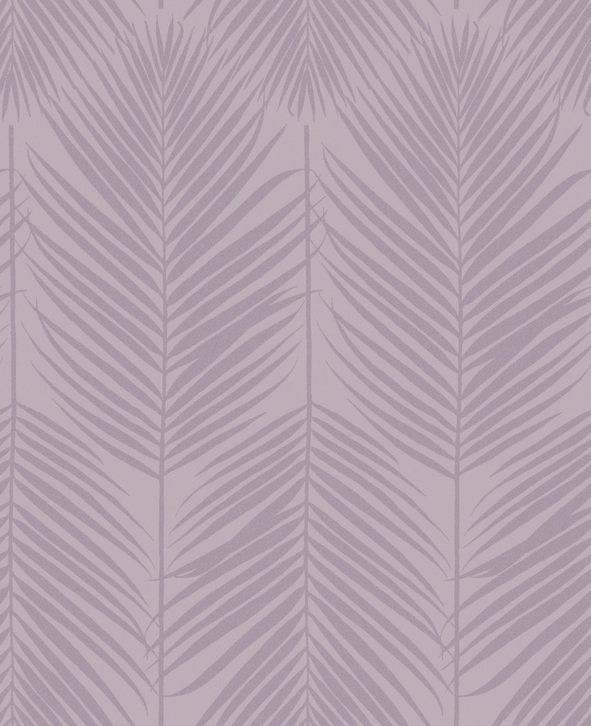 Malibu Persei Palm Wallpaper - Contemporary Botanical - Lilac | Malibu Wallpaper