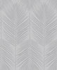 Malibu Persei Palm Wallpaper - Contemporary Botanical - Nickel | Malibu Wallpaper