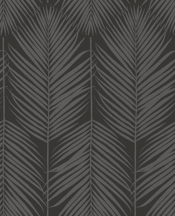 Persei Palm Contemporary Botanical - Midnight Galaxy | Architectural Wallcoverings