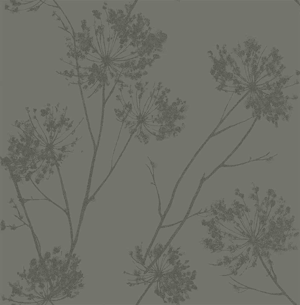 Malibu Wild Grass Wallpaper - Contemporary Botanical - Zinc | Malibu Wallpaper