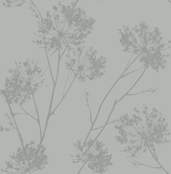 Malibu Wild Grass Wallpaper - Contemporary Botanical - Silversmoke | Malibu Wallpaper