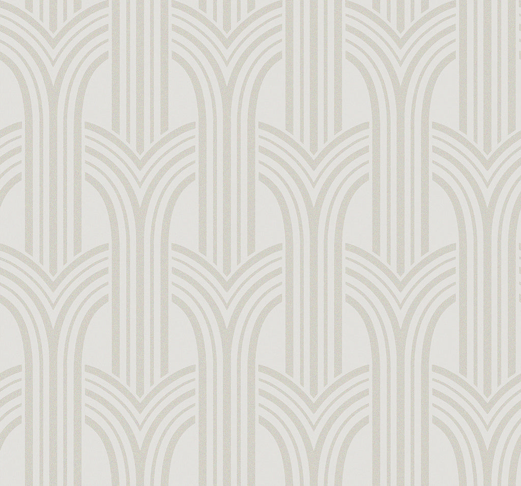 Malibu Déco Arches Wallpaper - Contemporary Geometric - Pearlescent | Malibu Wallpaper
