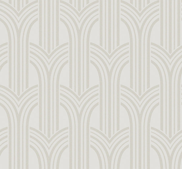 Malibu Déco Arches Wallpaper - Contemporary Geometric - Pearlescent | Malibu Wallpaper